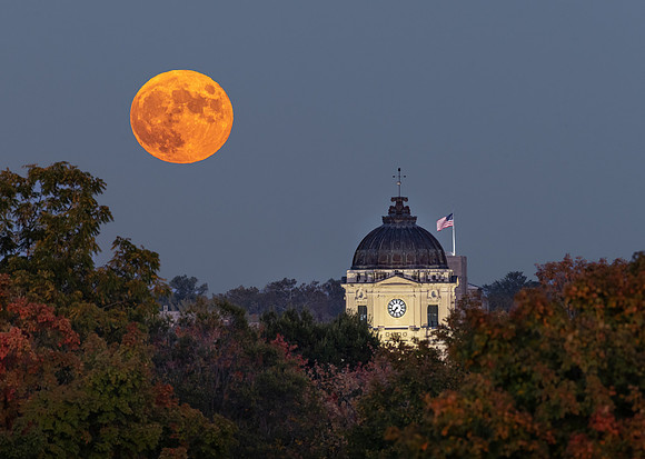 October Full Moon Rising