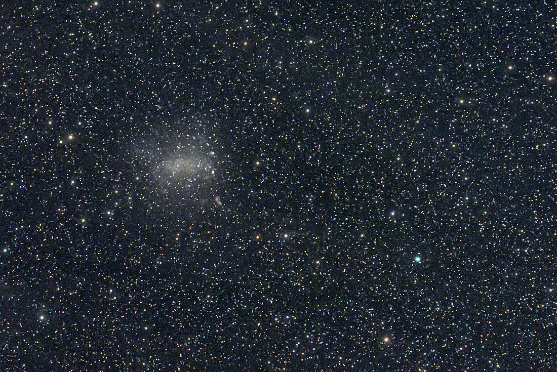 Irregular Galaxy NGC 6822 and Planetary Nebula NGC 6818