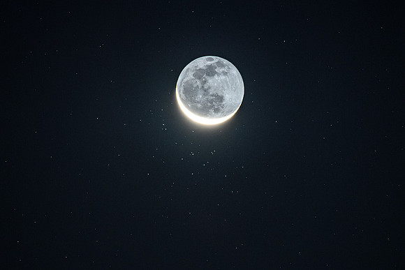 Moon and Beehive Cluster 24MB TIFF