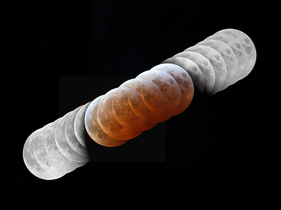 Total Lunar Eclipse Sequence March 14, 2025