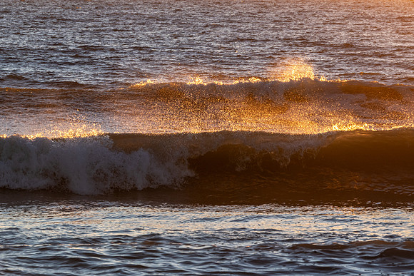 Surf at Sunset, Bowman's Beach, Sanibel Island, Florida