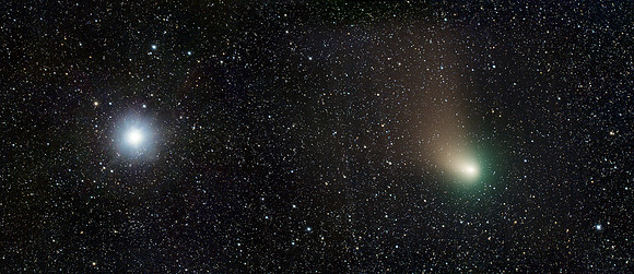 Comet C/2022 E3 (ZTF) and Capella