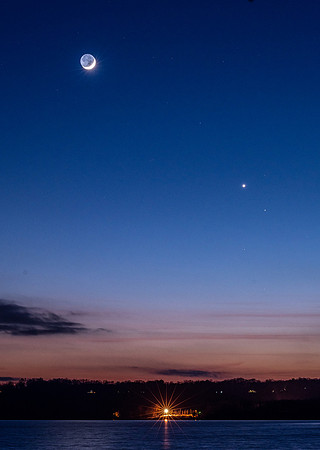 Moon, Venus, Jupiter