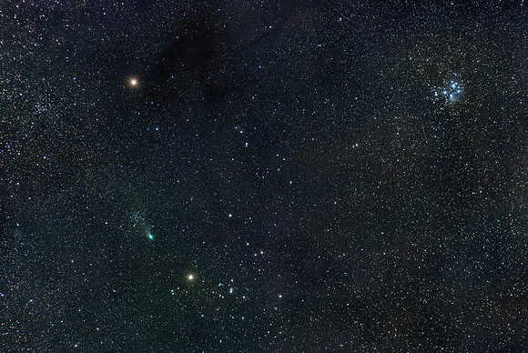 Comet C/2022 E3 (ZTF) in Taurus, Feb. 13, 2023
