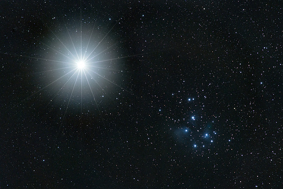 Venus and Pleiades