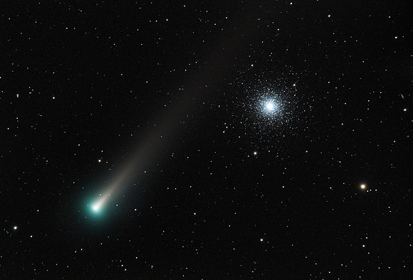Comet C/2021 A1 (Leonard) and Globular Cluster M3 3 December 2021