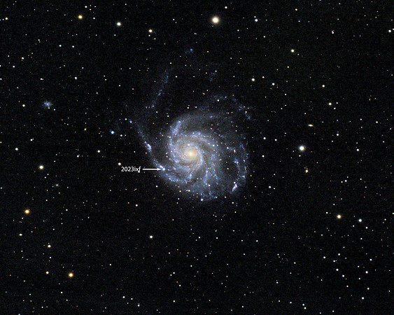 Supernova 2023ixf in Spiral Galaxy M101