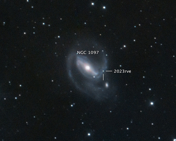 Supernova 2023rve in Spiral Galaxy NGC 1097