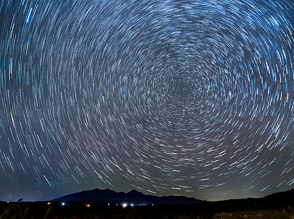 Circumpolar Star Trails over Blanca Peak