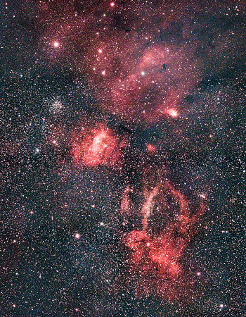 Cassiopeia Star-forming Nebula Mosaic
