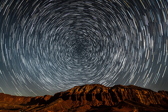 Star Trails over Capitol Reef