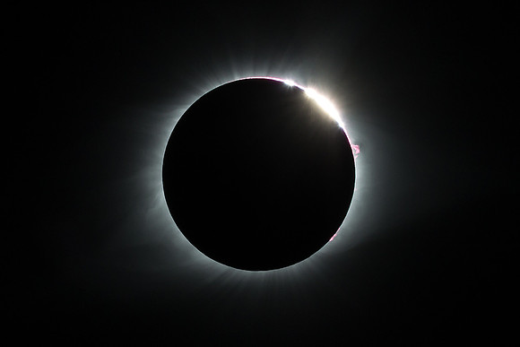 Total Solar Eclipse  August 21, 2017, Baily's Beads, Diamond Rin