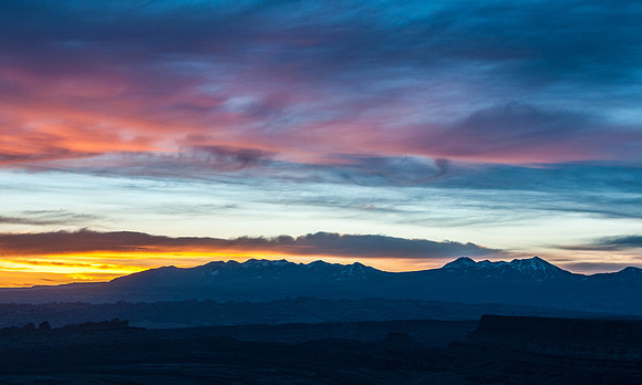 Las Sal Mountains Sunrise