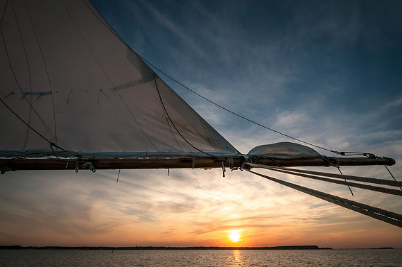 Sunset aboard H.M. Krementz