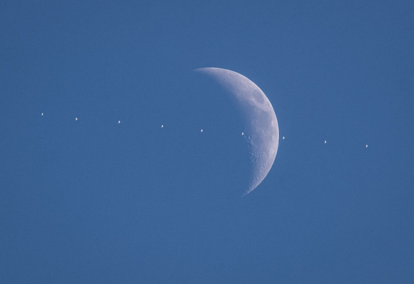 ISS Lunar Transit