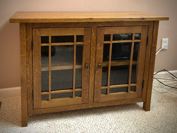 Quarter-sawn White Oak Cabinet