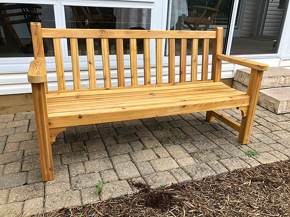 Cedar Garden Bench