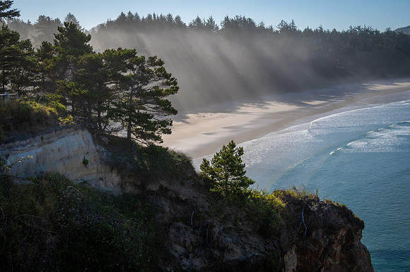Morning, Beach, Otter Rock, Oregon
