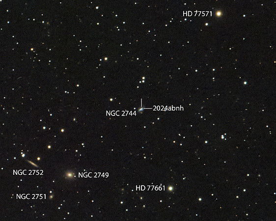Supernova 2025oq in Galaxy NGC 2744